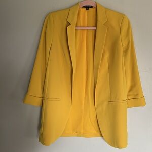 Express Yellow Boyfriend Blazer - XS